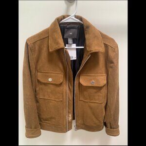 H&M Faux Suede Shirt Jacket (NEW)